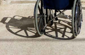 Handicap access and picture of a wheelchair - Photograph by Ze'ev Barkan